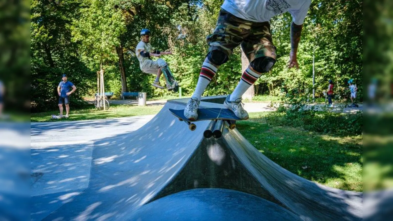 So macht's Spaß: In die Neugestaltung des Skateparks wurde der Verein Skateboarding München eingebunden. (Foto: Peter Schinzler)