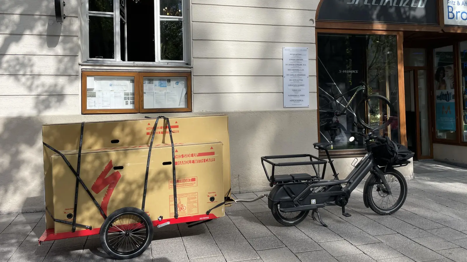 Mit Lastenrädern beschäftigt sich ein Projekt der Berufsschule am Bogenhauser Kirchplatz. (Foto: RBS/Jakob Matschke)