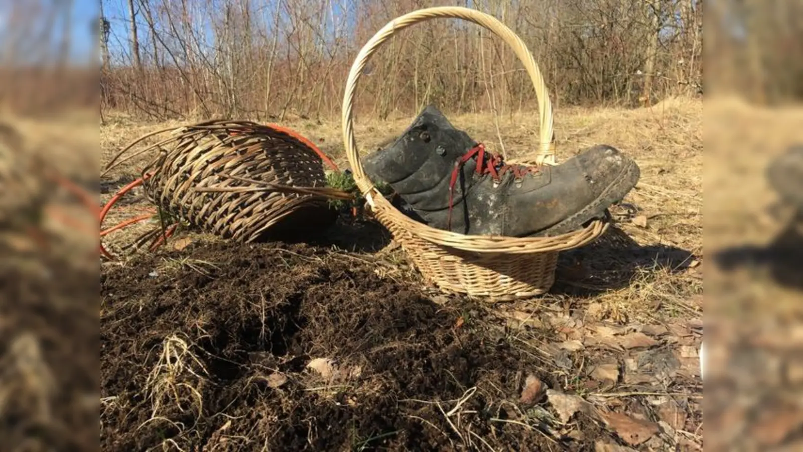Dieser Stiefel wurde im Eggarten auf dem Feld gefunden.<br> (Foto: Karola Kennerknecht)