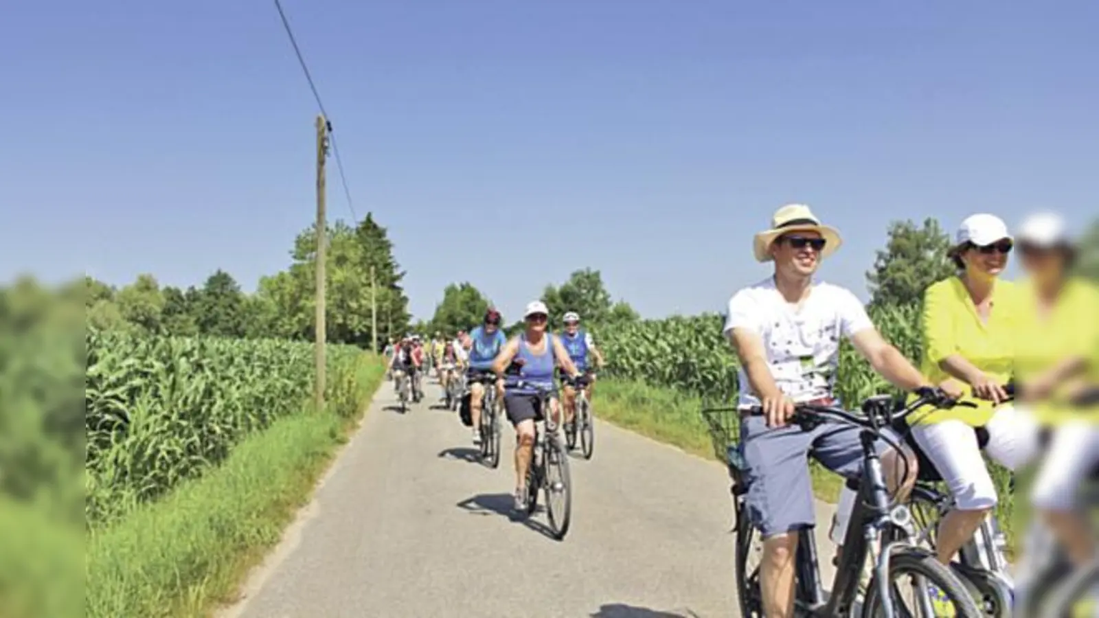 Es war heiß, aber die Stimmung hielt sich bis zum Schluss der Radltour.	 (Foto: LK ED)