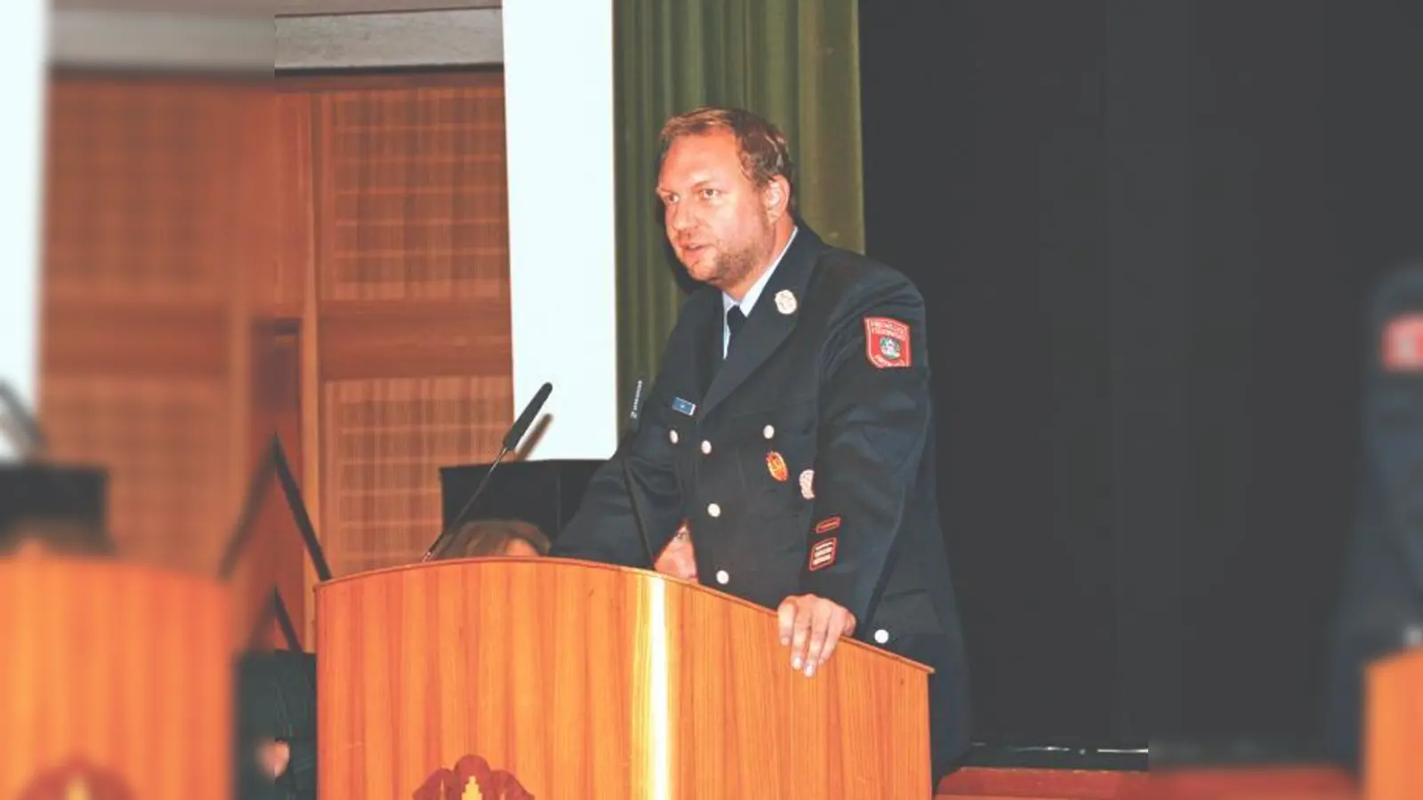 Thomas Lix, 1. Kommandant der Grünwalder FFW freute sich über ein ruhiges Jahr.	 (Foto: VA)