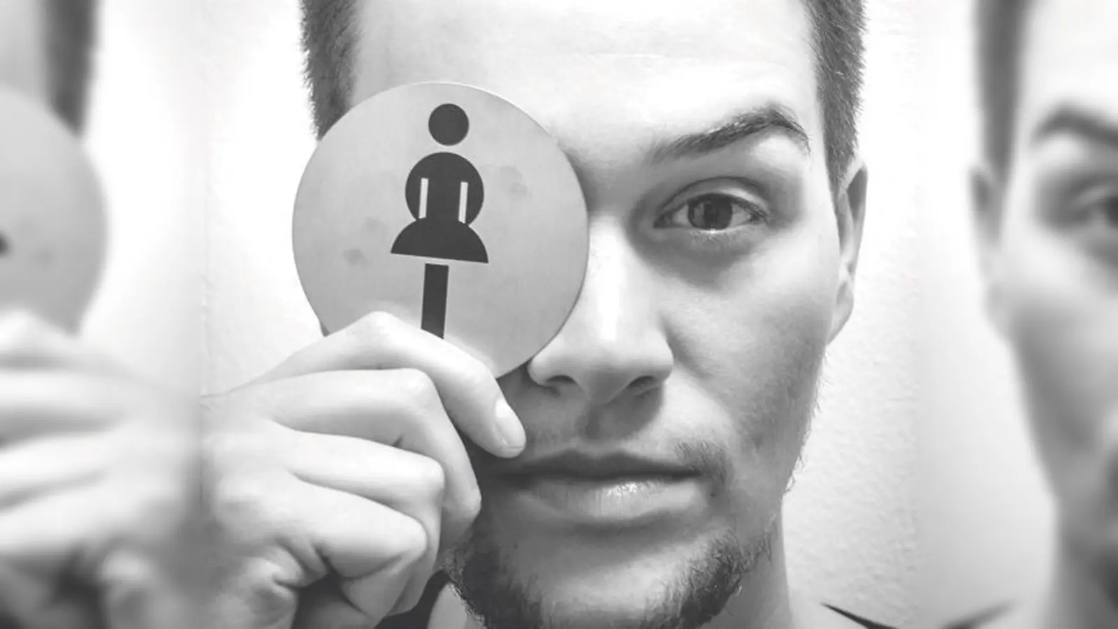 Ein Werk der Ausstellung RANDgruppe: Frau mit Bart. 	 (Foto: Andrea Sömmer)