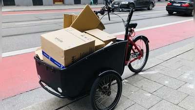 Lastenrad statt Automobil: Die Stadt Germering fördert die Anschaffung eines Lastenrades. (Foto: hw)