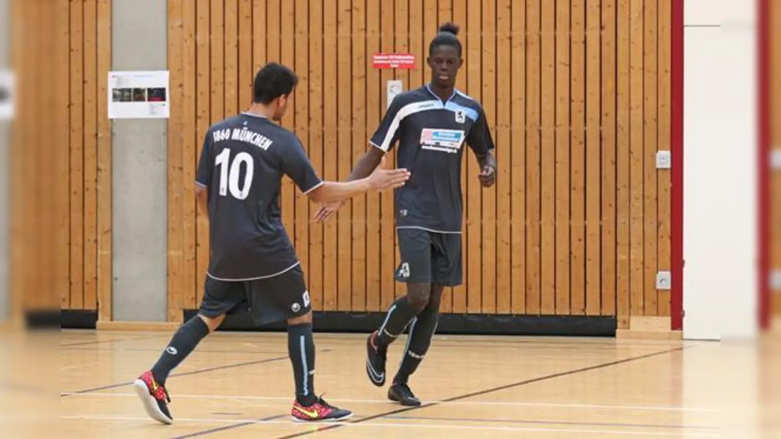 Aus reiner Freude am Spiel: Die Amateur-Löwen in der Halle.  (Foto: A. Wild)