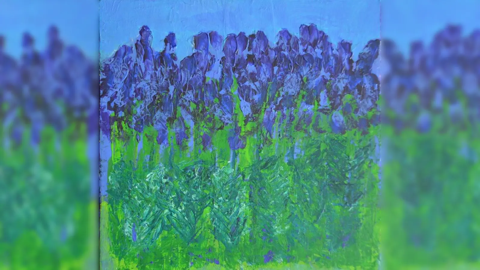 Gabriele Behrs Werke sind bis einschließlich 1. Dezember im Bürgertreff München-Süd, treff und tee e.V., zu sehen. (Foto: Behr)