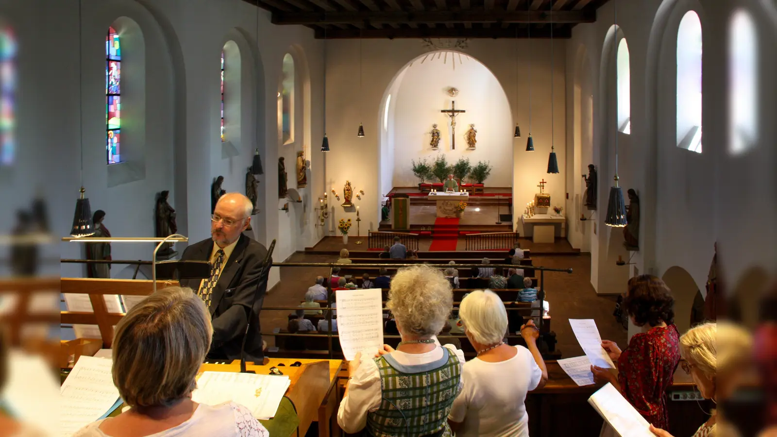  Die feierliche Burgfestmesse am 23. Juli, wird umrahmt durch die Alpenländische Messe, gesungen von der Sängerrunde der Freunde Grünwalds. (Foto: Freunde Grünwalds )