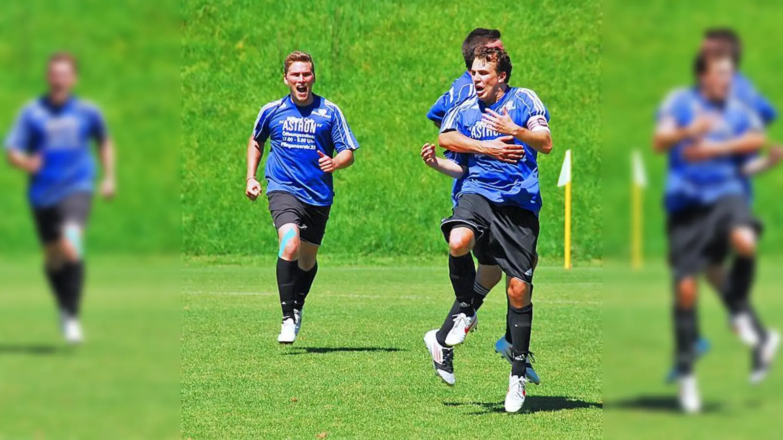 Markus Broch von der SpVgg Thalkirchen (re.) erzielte einen Doppelpack.	 (Foto: Thomas Steinmüller)
