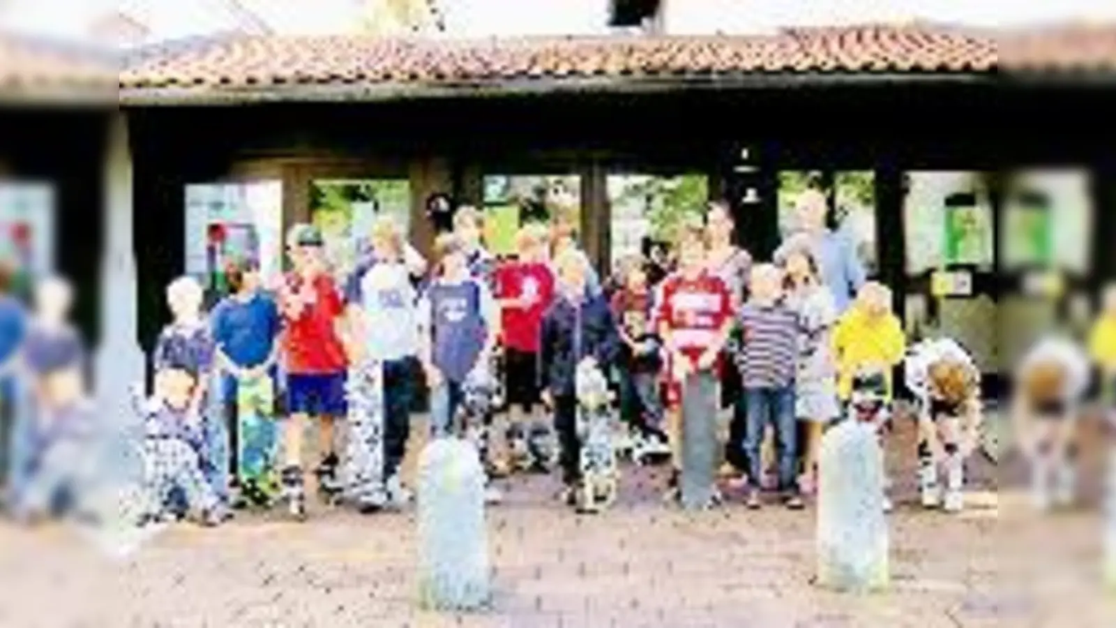 Sie hoffen immer noch auf einen Skaterpark. Fast 20 Kinder und Jugendliche trafen sich am 15. Juli vor dem Rathaus, um den Gemeinderat auf ihre Wünsche aufmerksam machen.  (Foto: A. Pietsch)