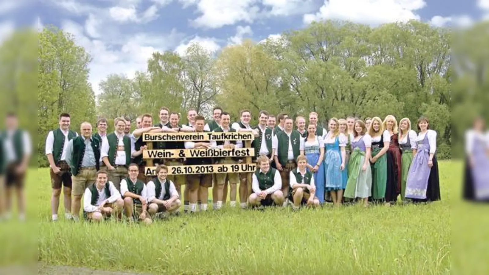 Die Mitglieder des Burschenverein Taufkirchen freuen sich auf viele Besucher. 	 (Foto: privat)