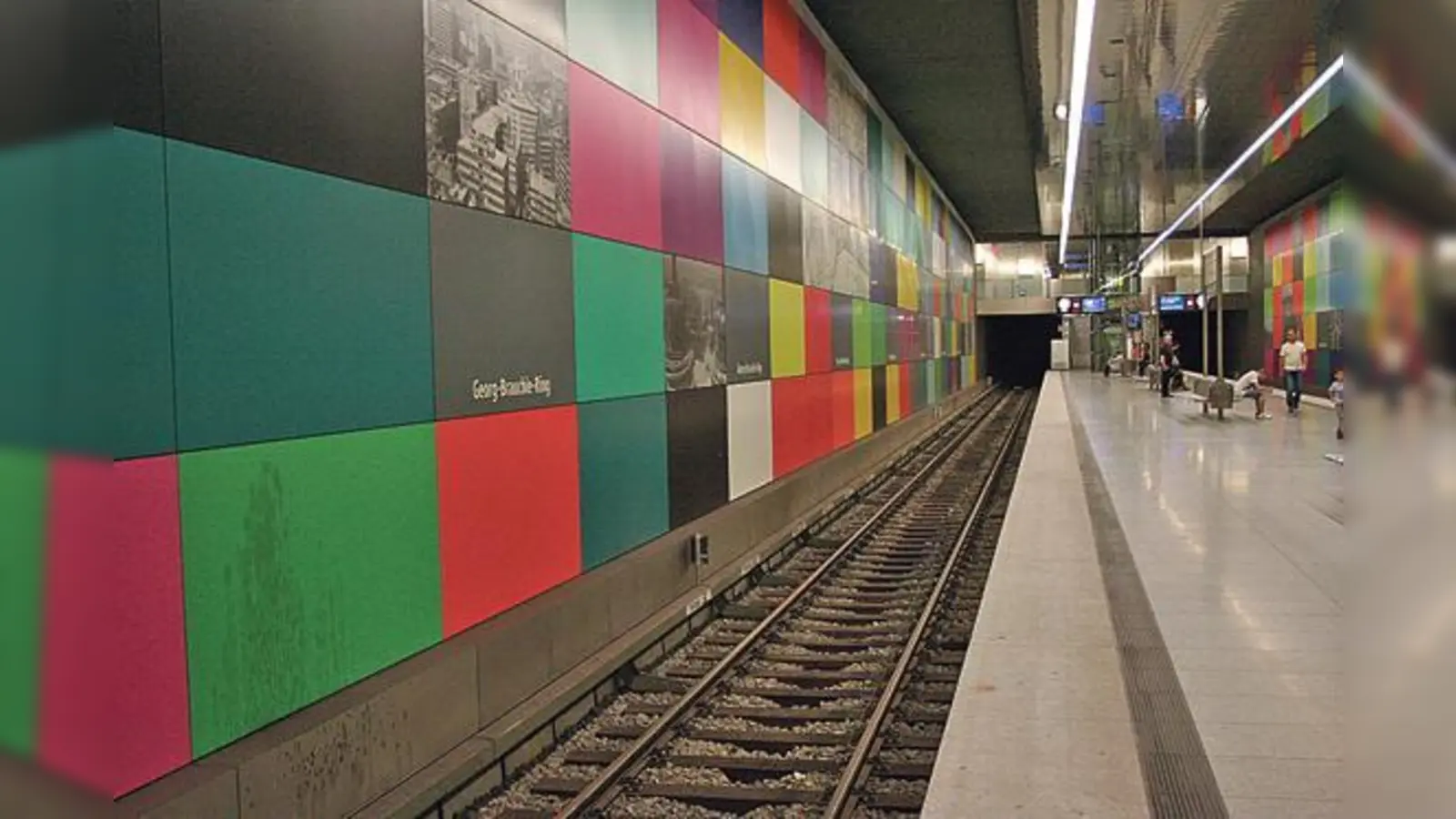 Die Wände im U-Bahnhof Georg-Brauchle-Ring seien sehr schmutzempfindlich.	 (Foto: ws)