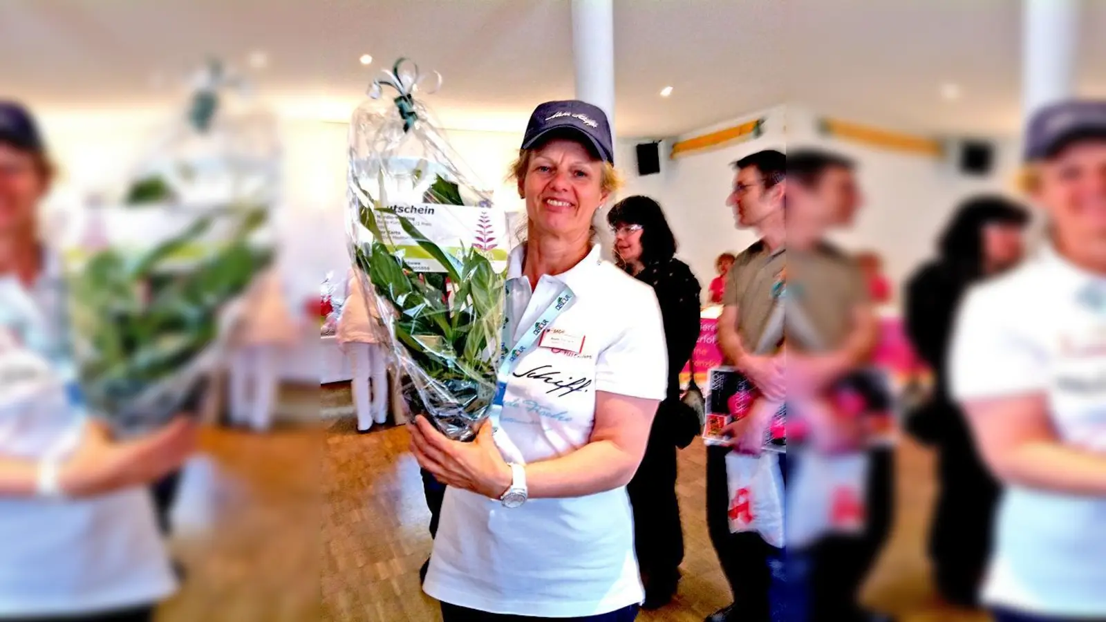 Brigitte Eberhardt spendierte den Hauptpreis. 	 (Foto: VA)