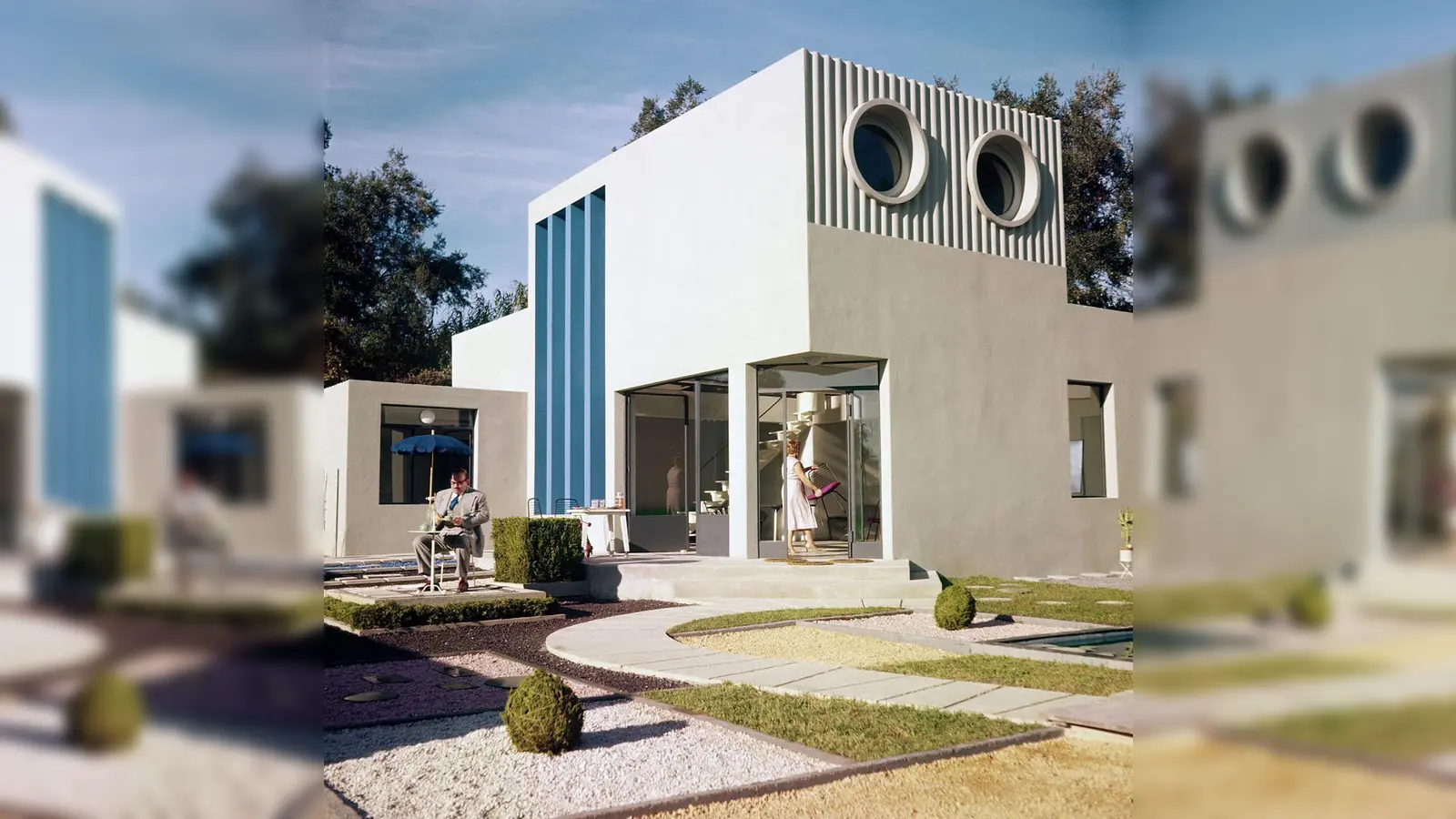 Tatis Film „Mein Onkel” von 1958 schildert die Konfrontation des Menschen mit radikalen Veränderungen in seinem Zuhause.. (Foto: © StudioCanal)