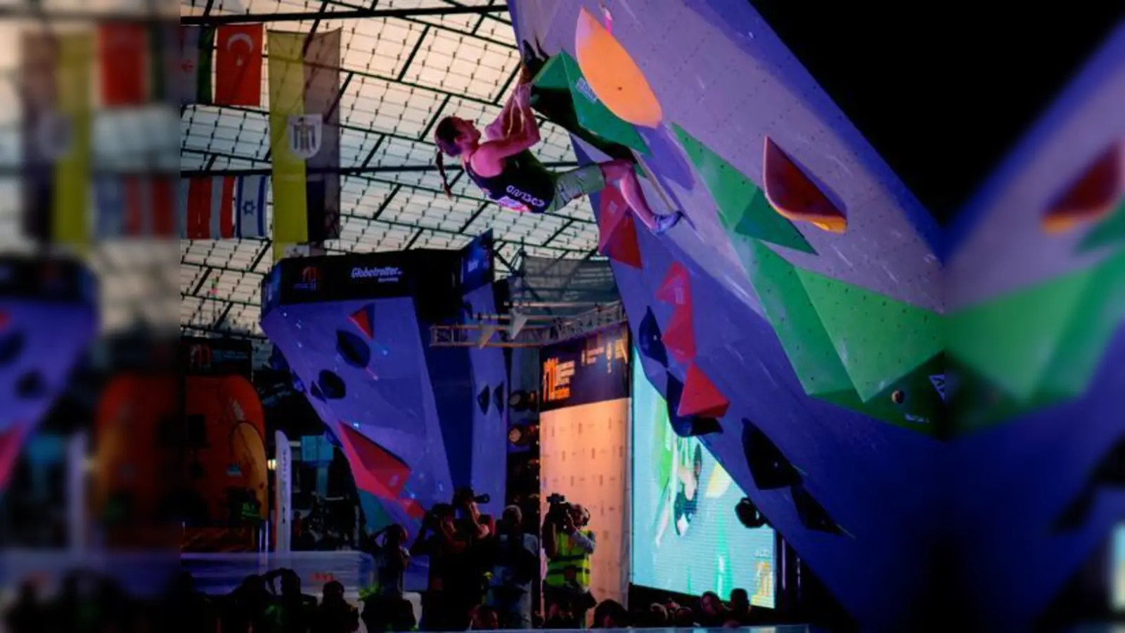 Im August begeben sich die weltweit besten Kletterer in  München in die Vertikale. 	 (Foto: DAV)
