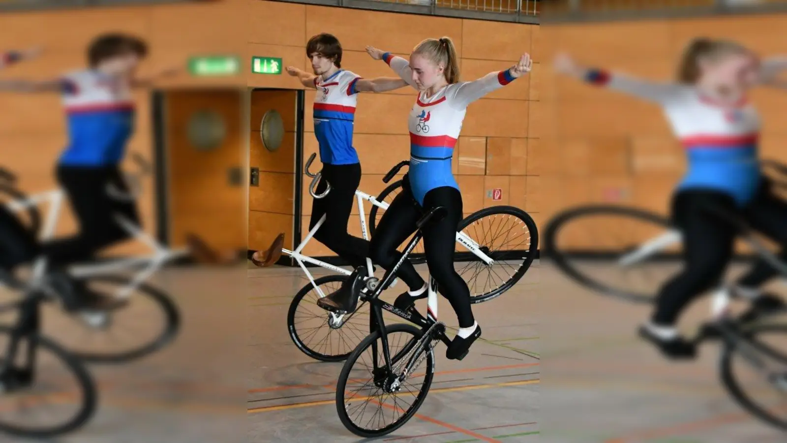 Sabine Tausch vom RSV Pullach und Robert Schmidt vom RSV Schleißheim  fuhren mit 129,9 Punkten neue persönliche Bestleistung. (Foto: F. Tausch)