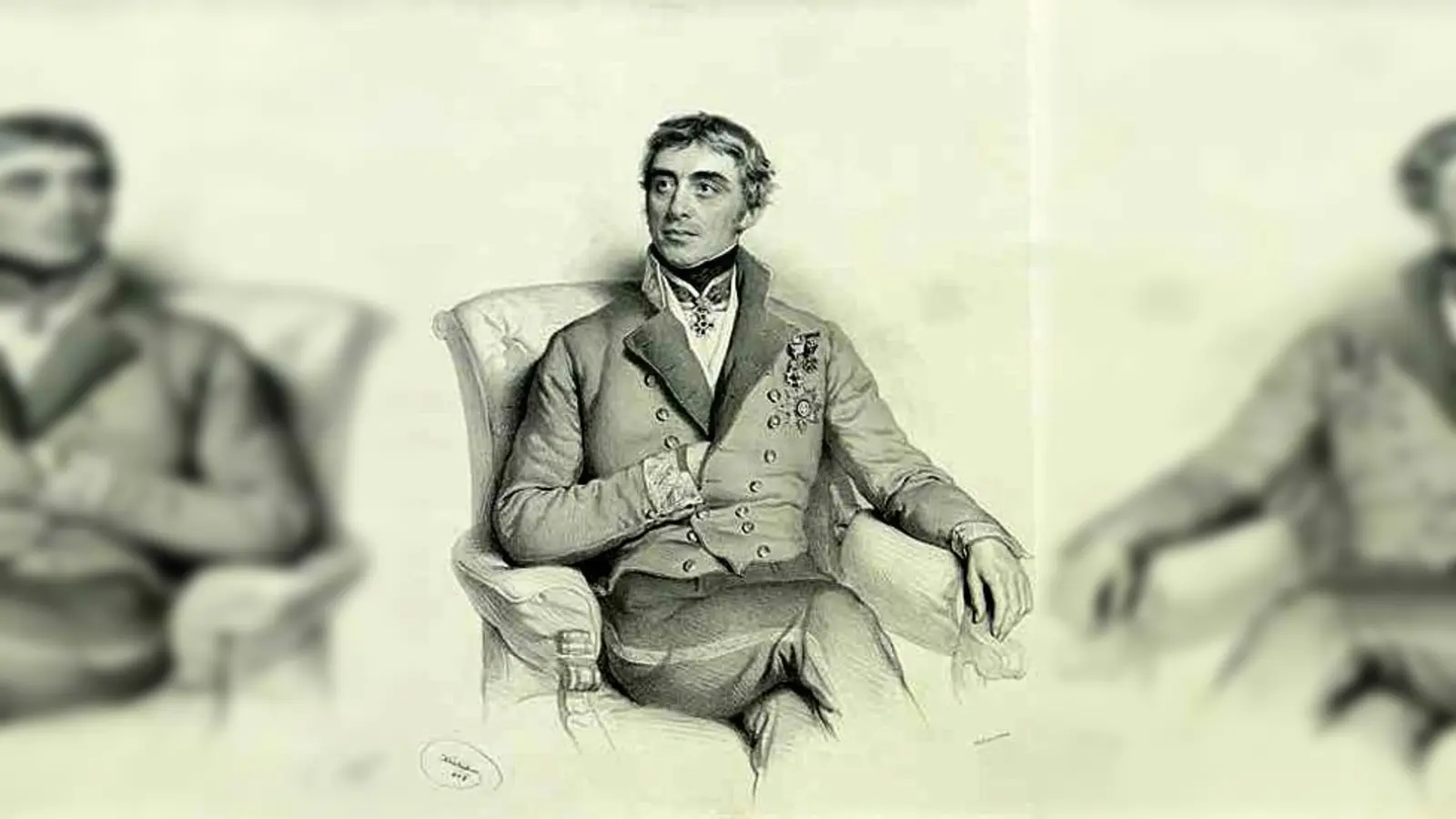 Dieses lithographierte Porträt von Anton Franz Graf Prokesch von Osten ist eine der Neuerwerbungen des Museums. 	 (Foto: Josef Kriehuber)