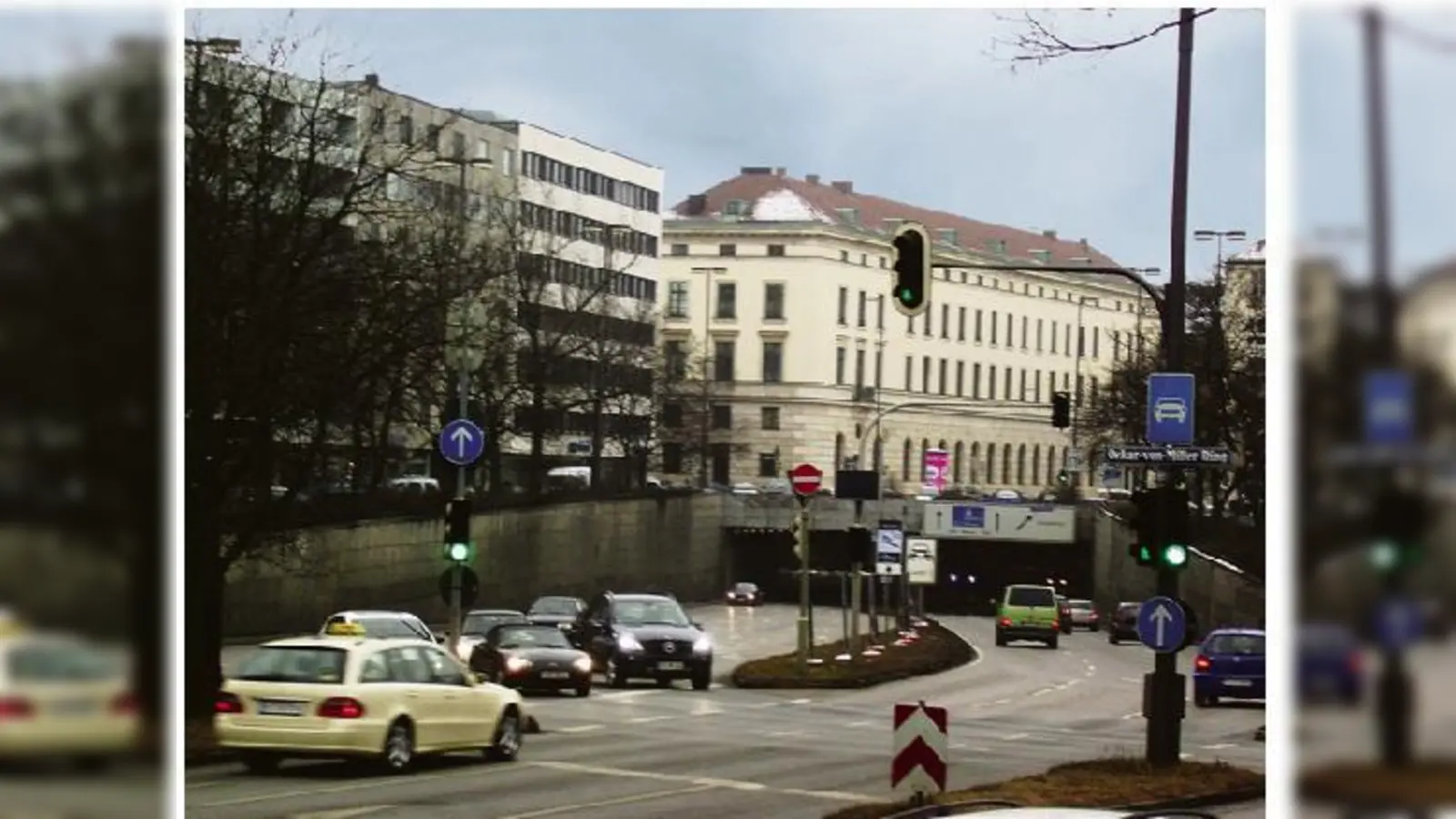 Der Tunnelausgang am Oskar-von-Miller-Ring soll in die Brienner Straße verlagert werden  wenn es nach dem BA 3 geht.	  (Foto: js)