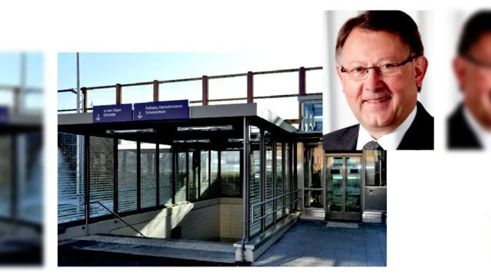 Markt Schwabens Rathauschef Georg Hohmann sucht momentan nach einer Lösung. Denn die Aufzüge am Bahnhof sorgen nicht für Barrierefreiheit: Sie führen nur in die Unterführung, nicht aber auf die Bahnsteige. 	 (Foto: sf/Gemeinde)