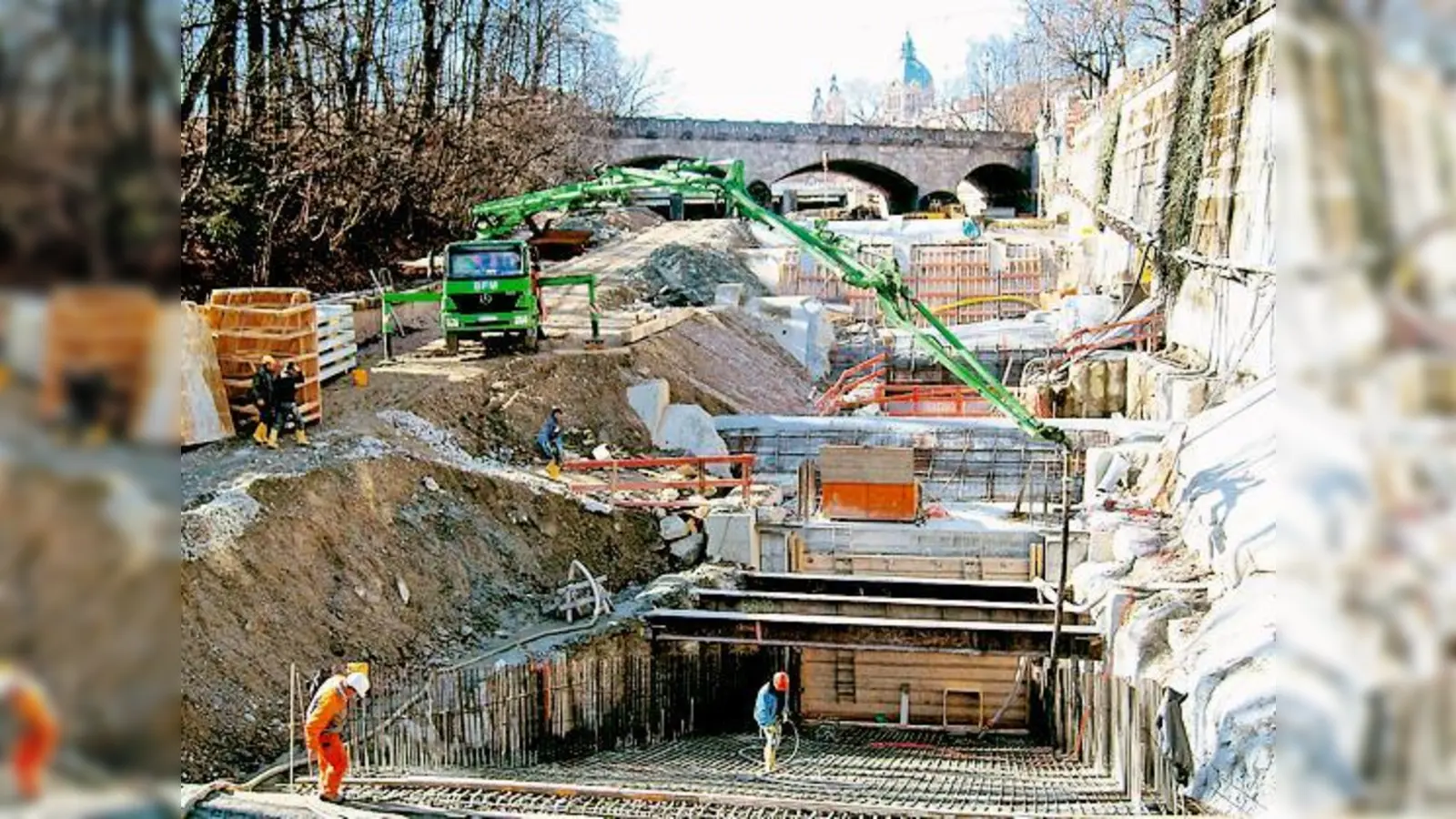 Praterkraftwerk im Bau.	 (Foto: VA)