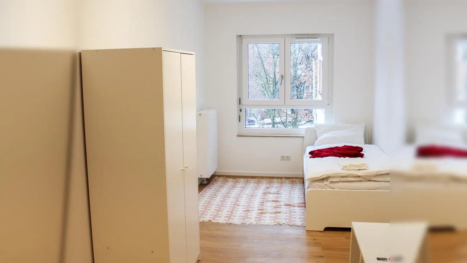 18 geräumige Personalzimmer sind im Sozialzentrum Gubestraße entstanden. (Foto: AWO München-Stadt)