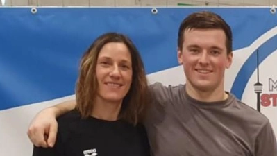 Traten bei den den Deutschen Meisterschaften der Masters „Lange Strecken” an: Christina Beck und Benedikt Waechter. (Foto: SSG Neptun)