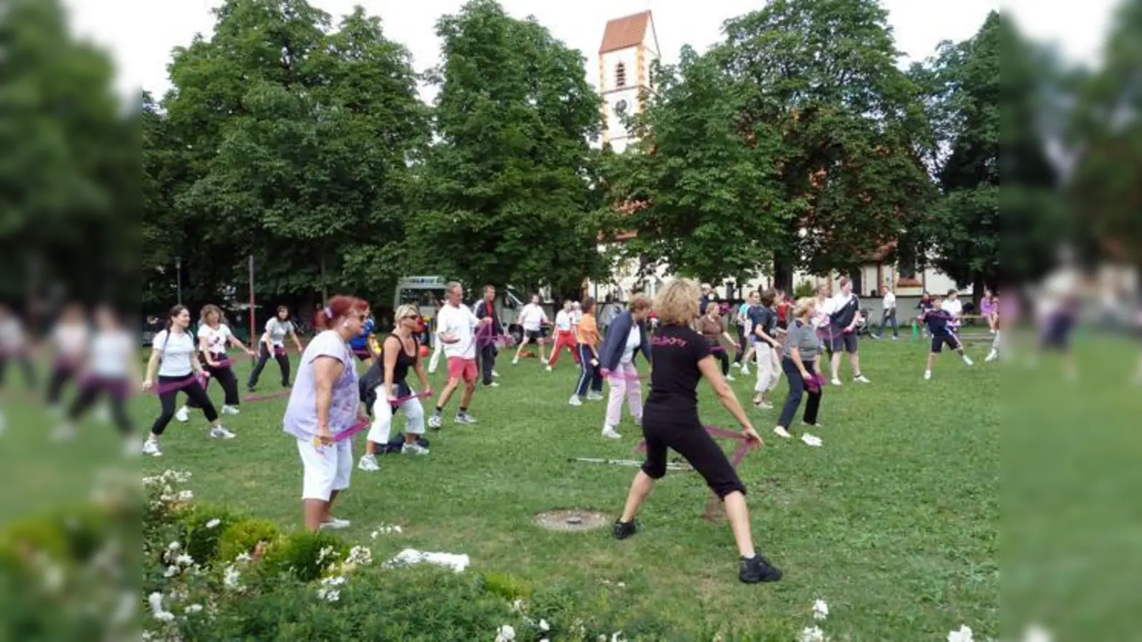 Muskelentspannende Fitness gibt es natürlich auch beim 5. MoosachStadtteilLauf am kommenden Sonntag, 3. Juli. 	 (Foto: VA)