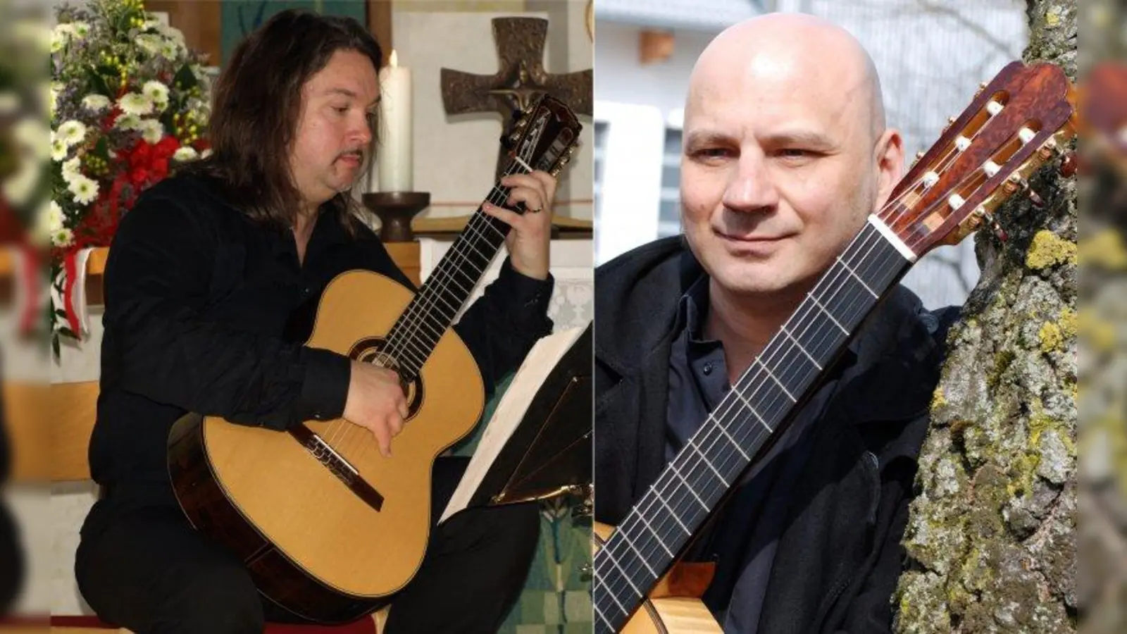 Die beiden Gitarristen Martin Hörner und Eddie Hürdler. (Foto: pi)