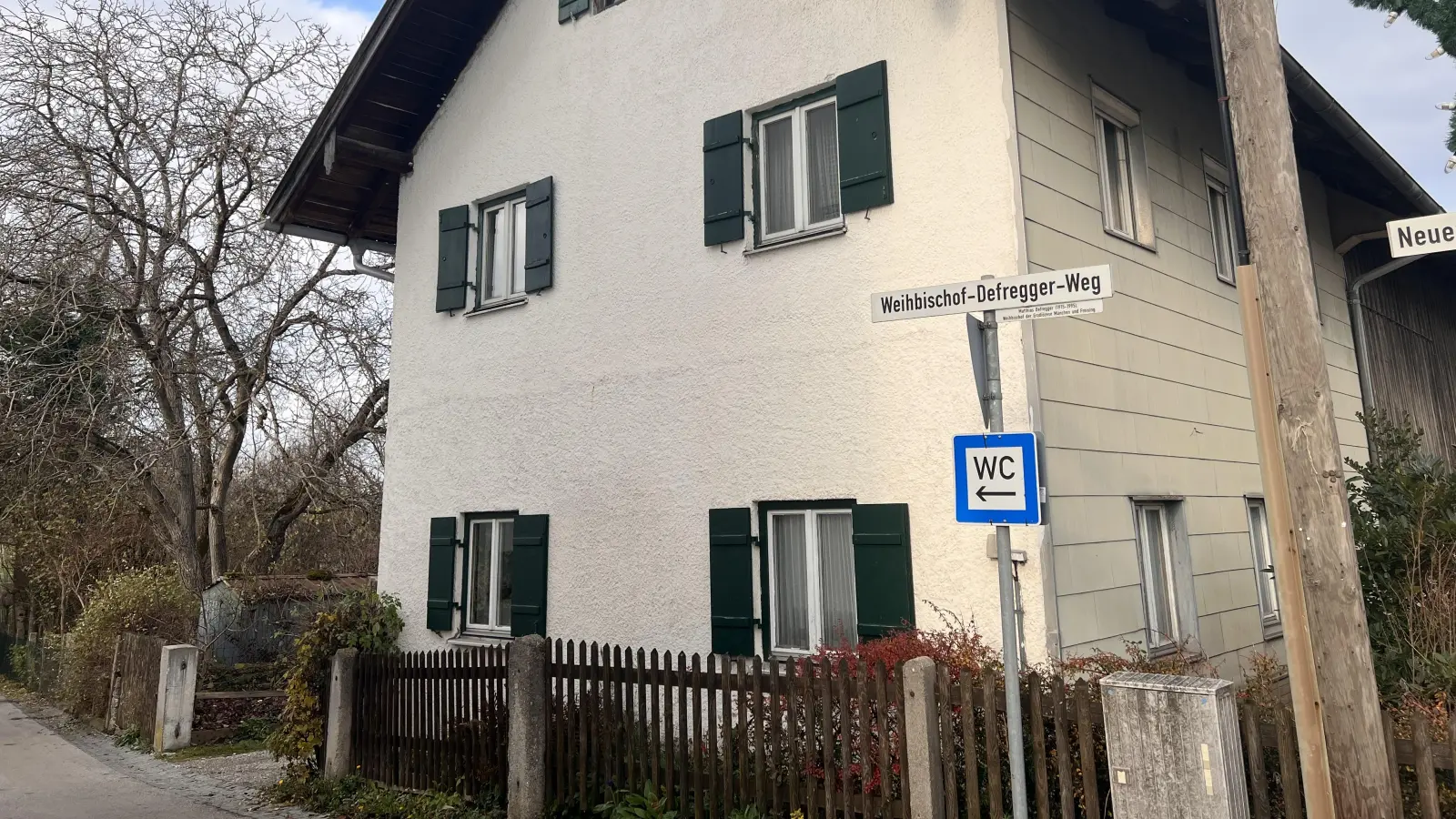 Der Weihbischof-Defregger-Weg heißt bald Filetto-Weg. (Foto: Susanne Hauck)