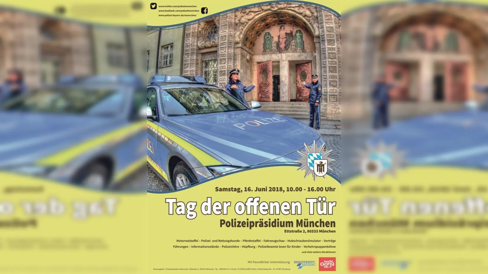 Am Sanstag kann man einen Blick hinter die Kulissen bei der Münchner Polizei werfen.	 (Foto: VA)