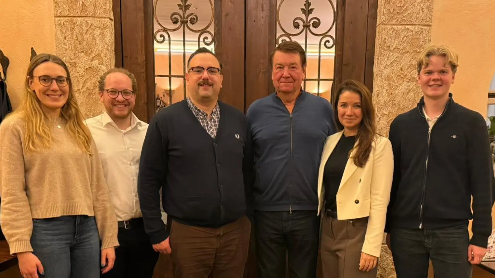 Veronika Brandl, Julian Heid, Dr. Oliver Jennißen, Michael Witko, Jessica Sanchez, Paul Hartke (v. l.) (Foto: 
FDP Kreisverband München-West)