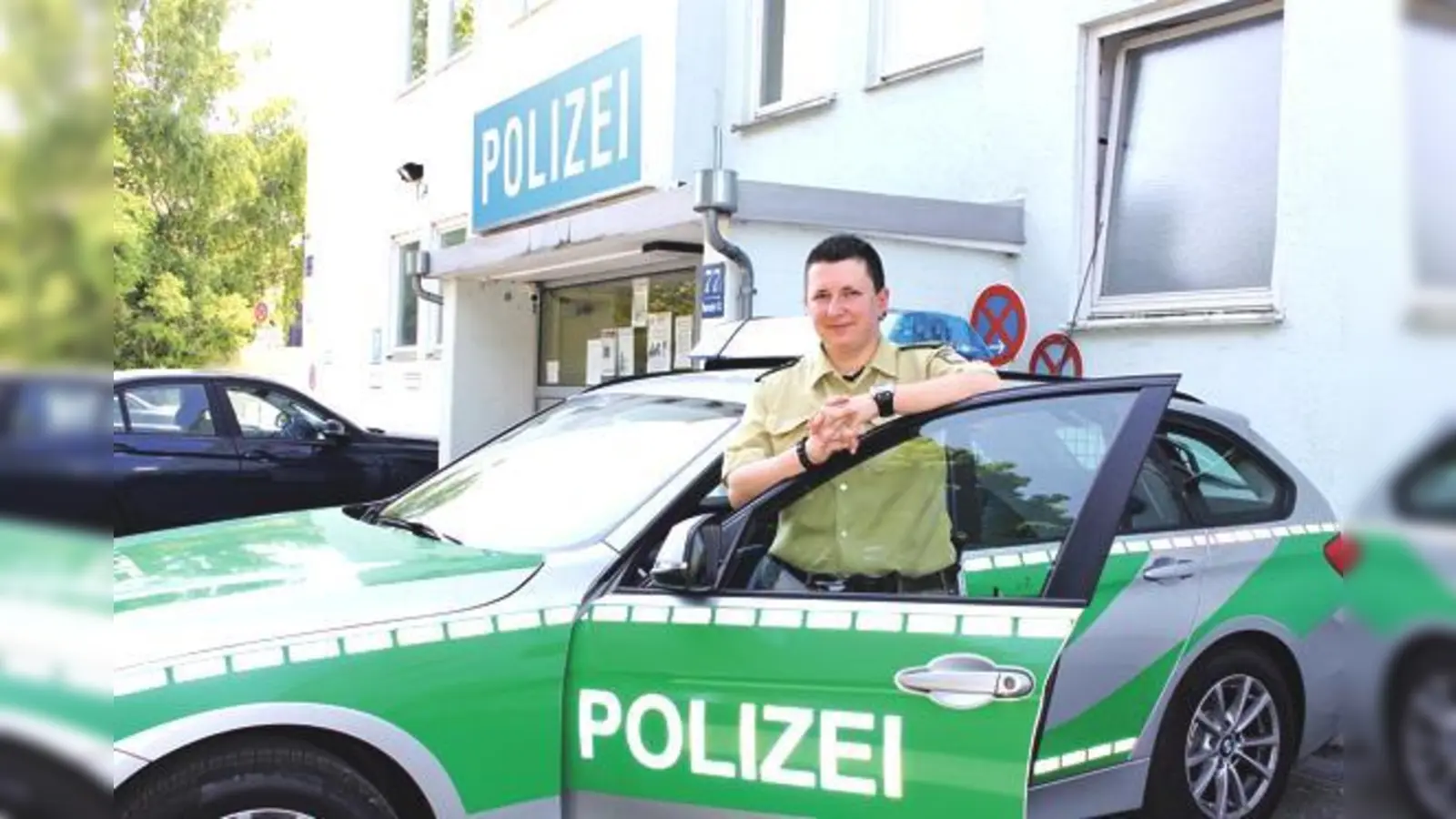 Claudia Proske von der Polizeiinspektion 43 ist als Kontaktbeamtin das »Gesicht der Polizei« für die Bewohner am Ackermannbogen.	 (Foto: Kirsten Ossoinig)