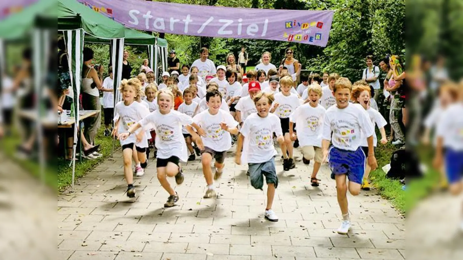 Bereits zum dritten Mal nahmen die Schüler der Montessori-Schule München begeistert am Spendenlauf teil.  (Foto: Montessori-Schule)