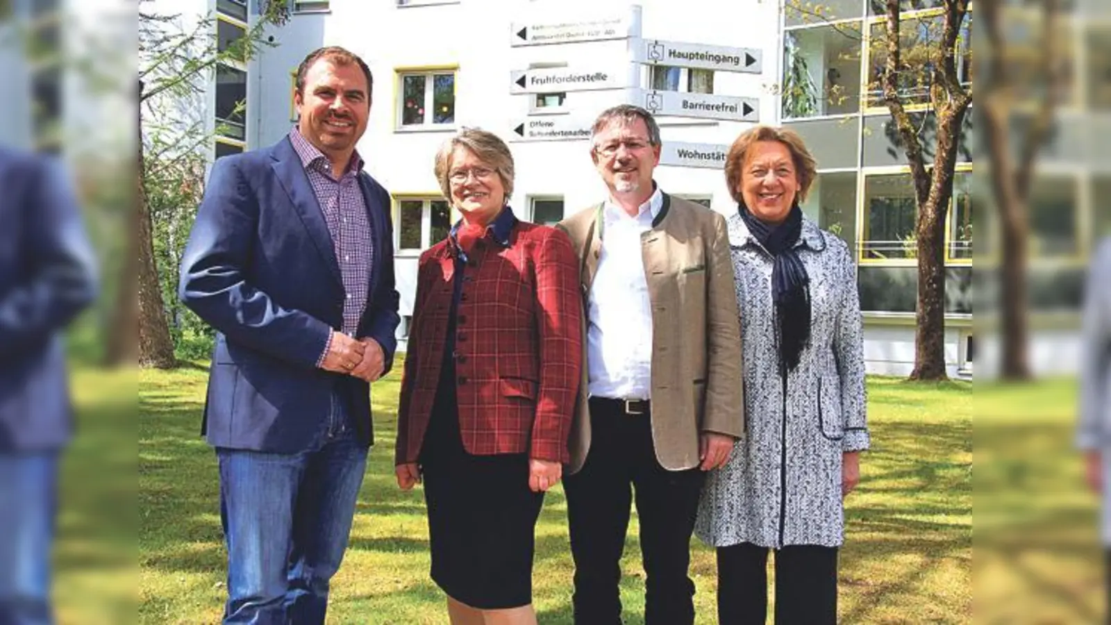 Der neue Vorstand der Stiftung Lebenshilfe München (v.l.): MdB Florian Hahn, Dr. Gertraud Burkert, Rainer Hölzgen und Stiftungsratsvorsitzende Johanna Rumschöttel.	 (Foto: gsp)