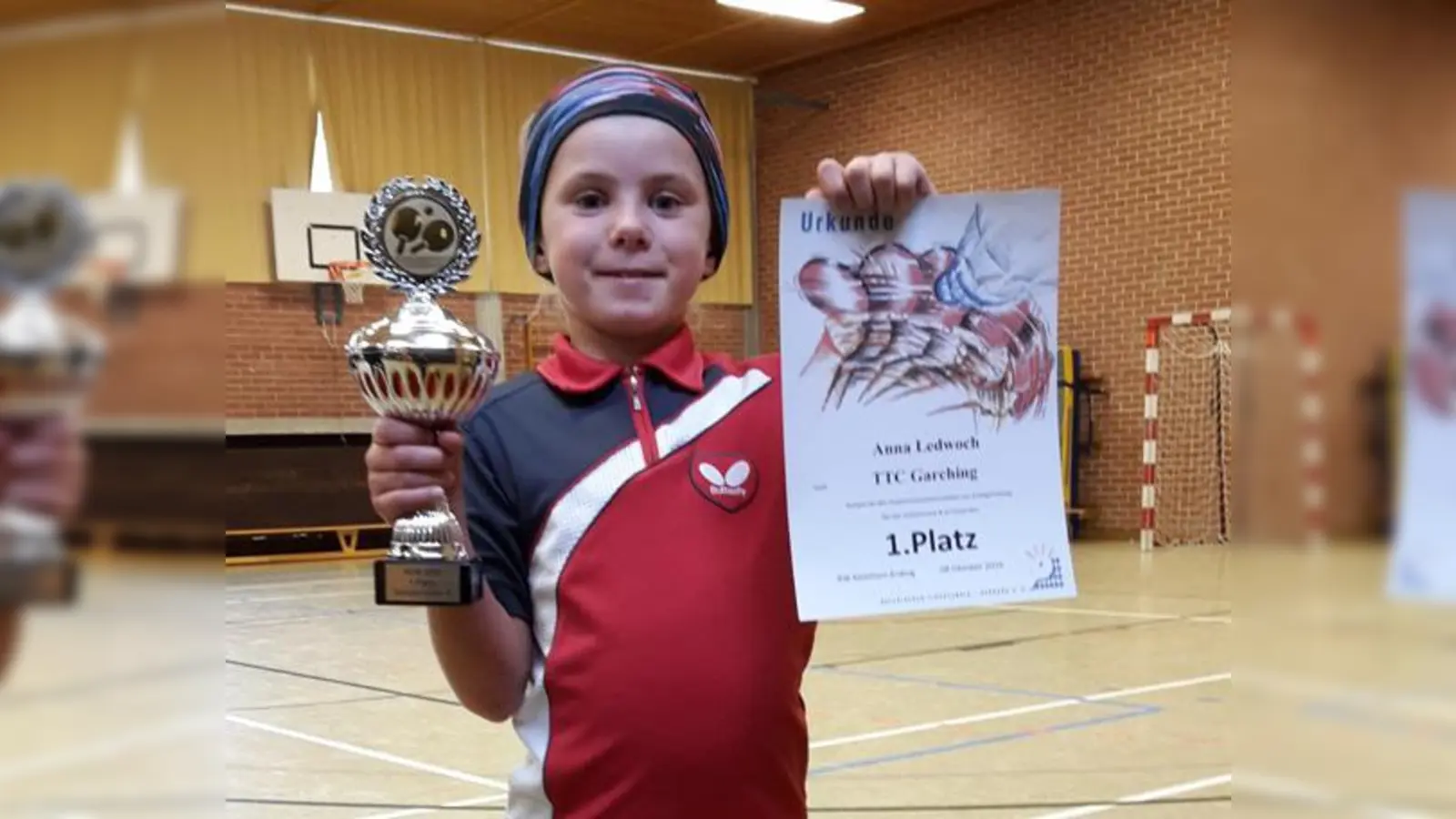 Anna Ledwoch vom TTC Garching holte sich den ersten Platz in Erding.	 (Foto: Verein)