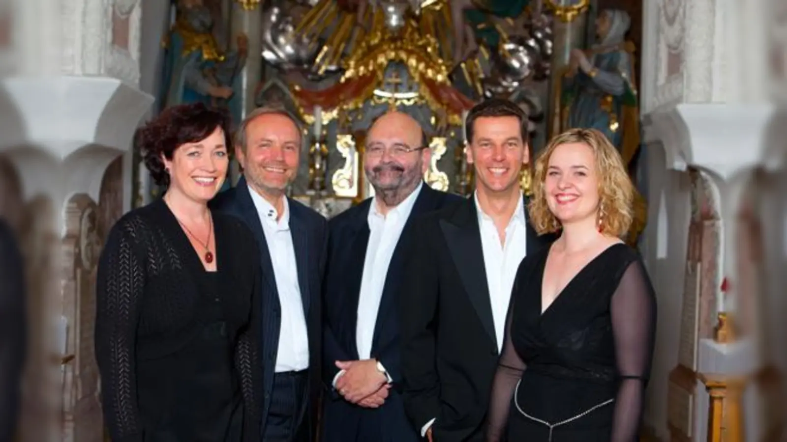 Die fünf von Choralis (v.l.): Angelika Polland, Alt, Marian Suchannek, Bass, Karl-Ludwig Nies, Orgel, Hans Hitzeroth, Tenor, und Kathrin Arnold, Sopran.  (Foto: VA)
