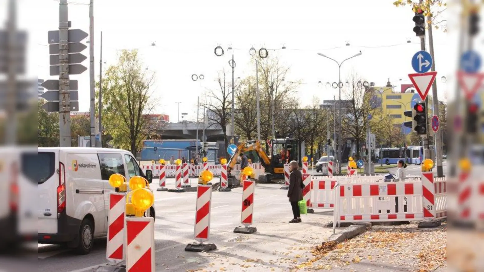 Achtung: Die Kreuzung am Ratzingerplatz wird gesperrt. (Foto: job)
