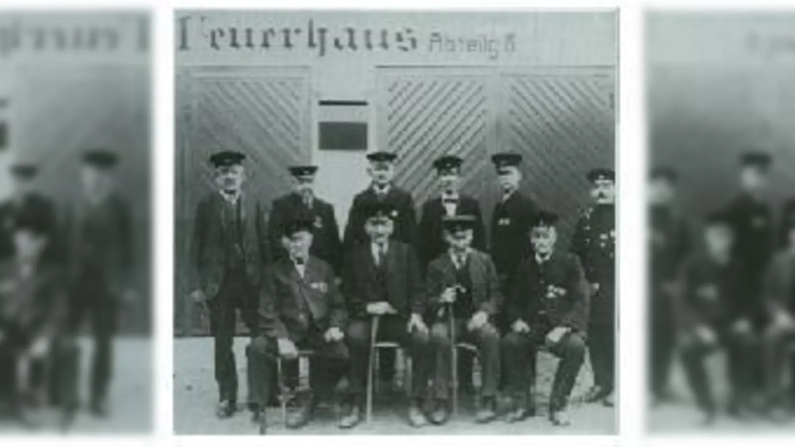 40-jähriges Stiftungsfest 1922 der Abteilung 8 mit noch lebenden Gründungsmitgliedern.  (Foto: FFW)