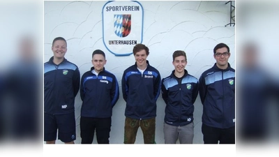 Die Trainer der JFG Grünbachtal: Markus Pils, Georg Stamp, „Jonny“ Aumiller, Alex Forster und Michael Schwalb (von links). (Foto: JFG)