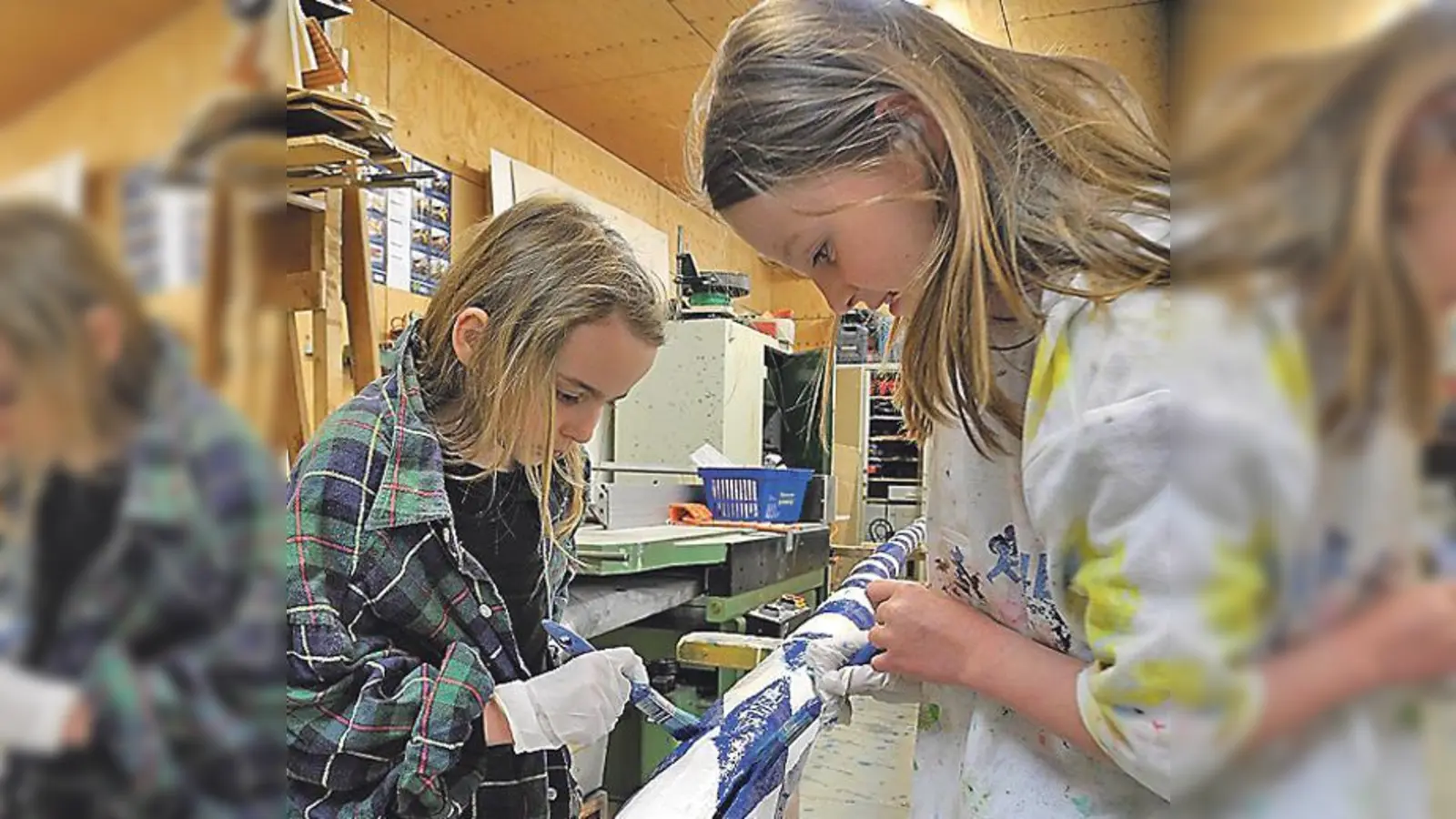 Die Kinder und Jugendlichen haben in den vergangenen  Wochen fleißig am Maibaum gebastelt.	 (Foto: VA)
