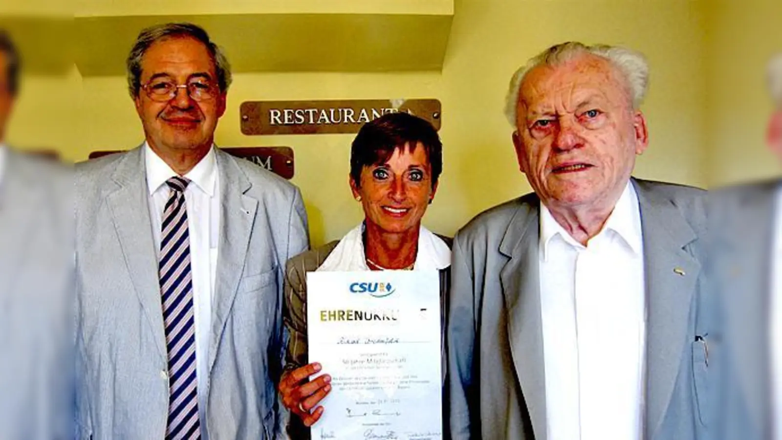 Hans Podiuk, Friederike Steinberger und Richard  Bredenfeld (von links nach rechts).	 (Foto: privat)