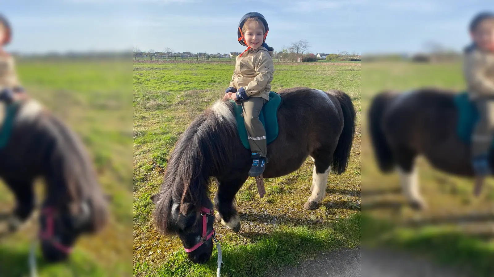 Deutsche-Lebensbrücke-Kind Lian bei der Reittherapie. (Foto: Deutsche Lebensbrücke)