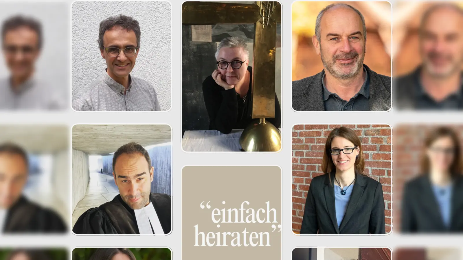 Aus ganz verschiedenen Pfarreien stehen evangelische Pfarrer bereit, um Liebende zu trauen.  (Foto: Michaelskirche)