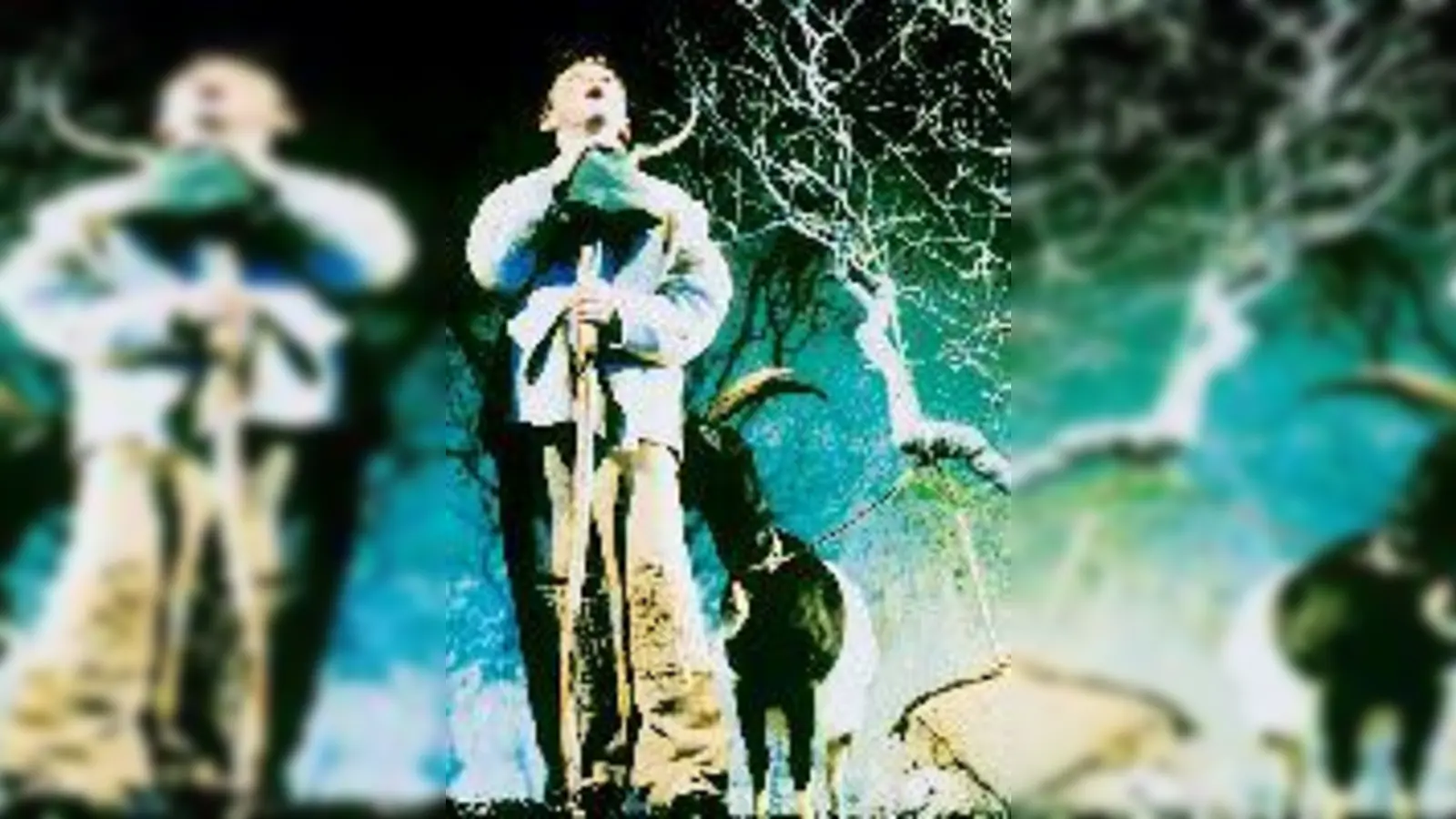 40 Kinder und einige Tiere: beim Krippenspiel des Volkstheaters.	 (Foto: VA)