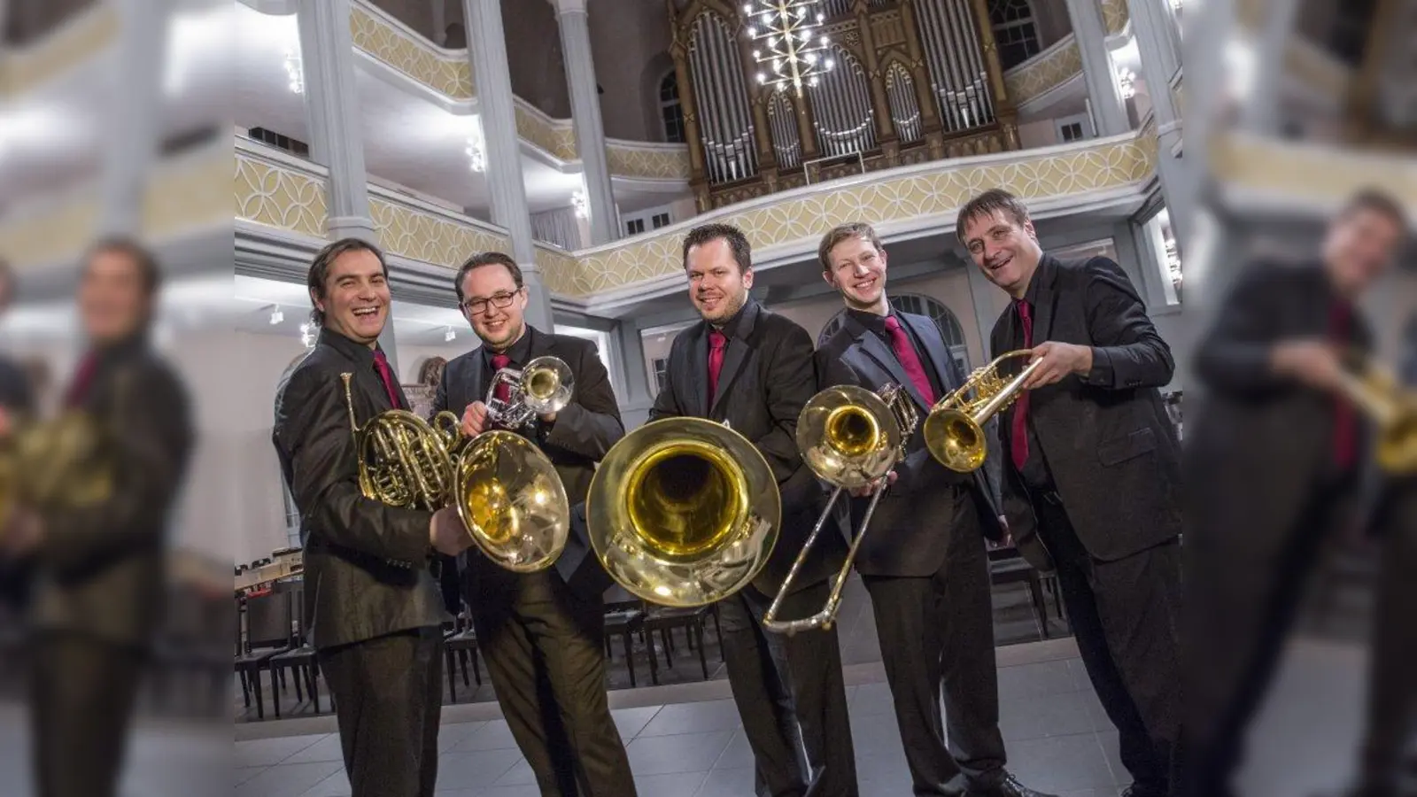 Die fünf Bandmitglieder von Classic Brass. (Foto: © Classic Brass)