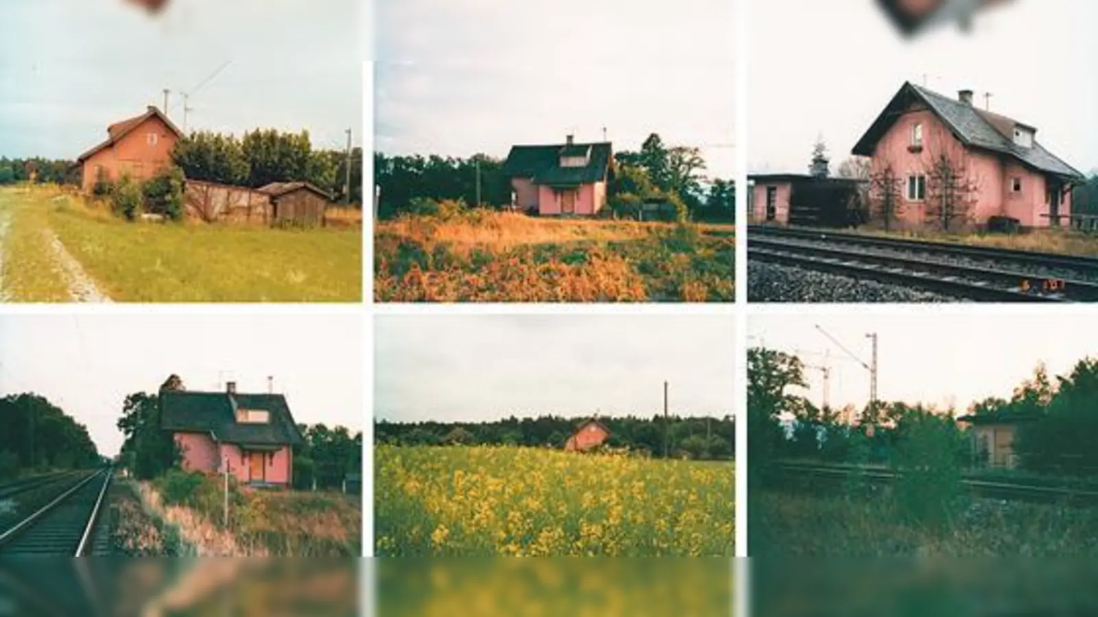 Aufnahmen vom mittlerweile abgebrannten Bahnwärterhäuschen in Mittenheim.	 (Foto: © Werner Hofmann)