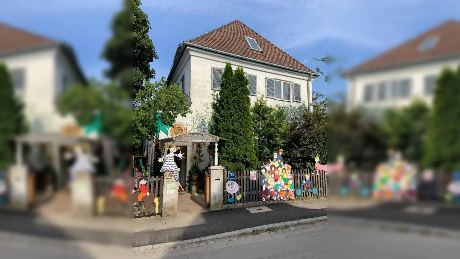 Schon von außen sieht man dem Gittner Kindergarten seine Kreativität an. (Foto: Gittner)