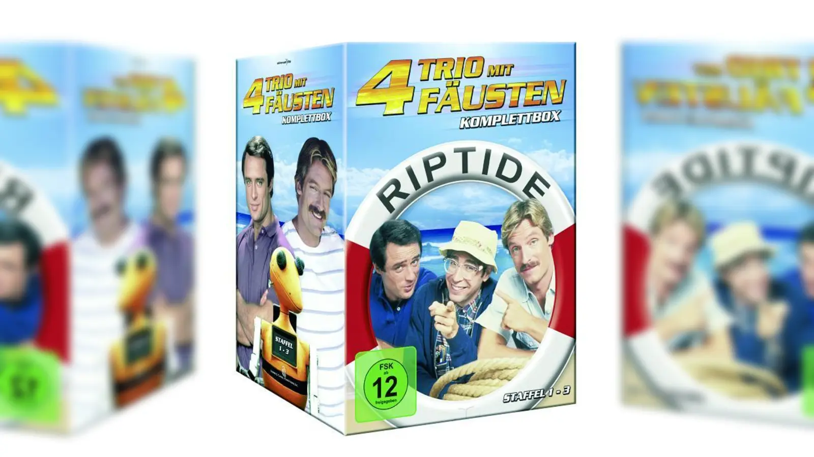 Neben 44 Stunden geballte Action, Strand, Humor und spannende Fälle für wahre Helden enthält die Komplettbox insgesamt 90 Minuten Bonusmaterial. (Foto: Cover)
