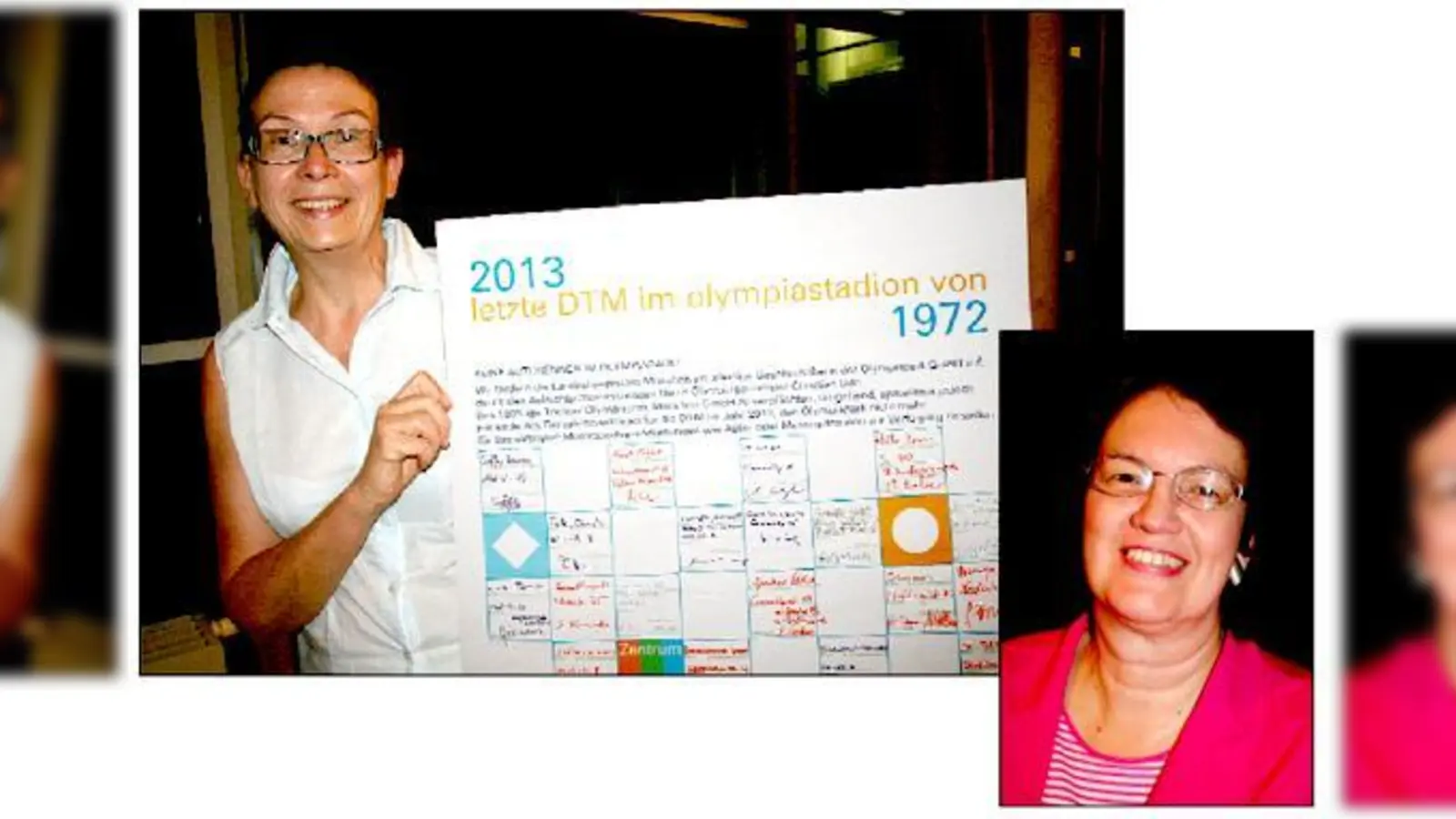 Monika Mühlenbeck-Krausen übergab an die Stadtspitze ein Plakat mit ersten Unterschriften. Bürgermeisterin Christine Strobl (r.) sprach sich gegen eine Vertragsverlängerung aus.	 (Foto: ws)