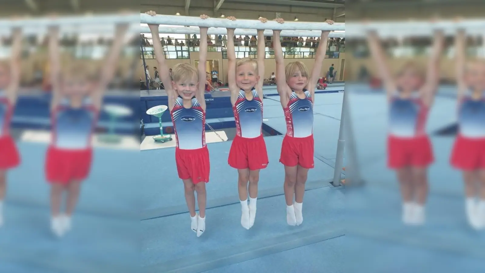 Die kleinen Turner des TSV Unterhaching zeigten in Unterföhring hervorragende Leistungen. (Foto: TSV Unterhaching)