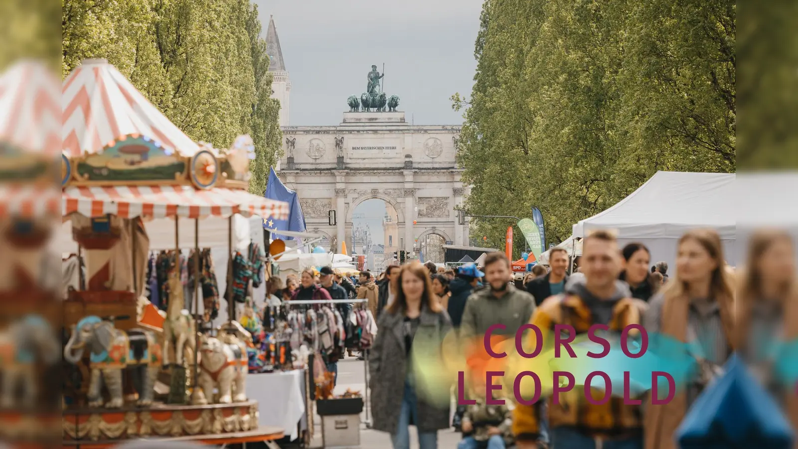 Über 600 Künstler bieten am Wochenende ein buntes Programm mit vielen Highlights für jedes Alter. Dafür wird die Leopoldstraße zur „Popup-Fußgängerzone”.  (F.: Daniel Köberle, Corso Leopold)