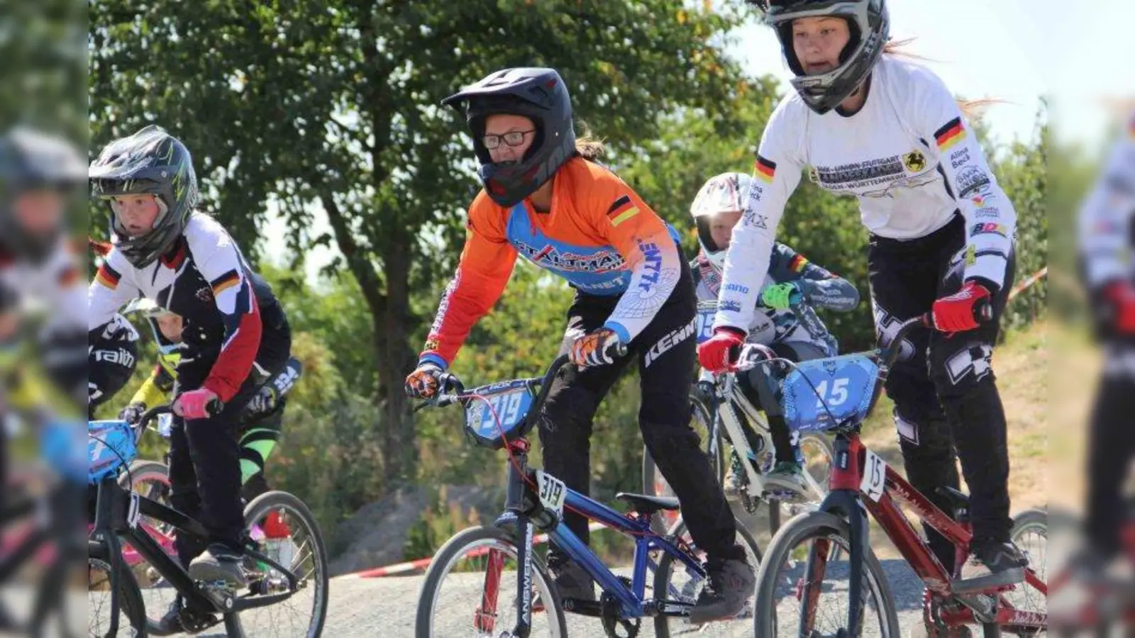 Spektakuläre Rennen gab es bei der Deutschen Meisterschaft in Weiterstadt. (Foto: BMX-Team)